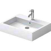 Duravit 045260-1Hole Vero 23-3/8 Rectangular Ceramic Vessel Bathroom Sink - White /