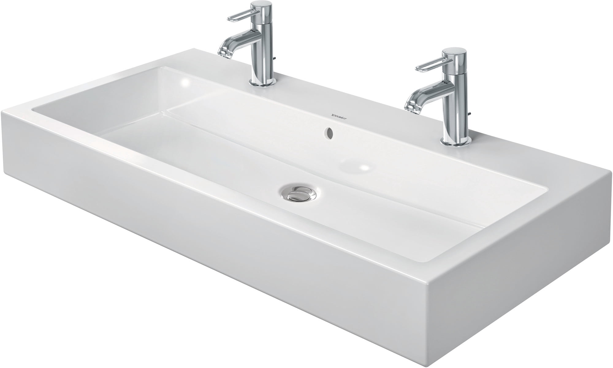 Duravit 0454100026 Vero 19" Ceramic Vanity Top - White / Ground