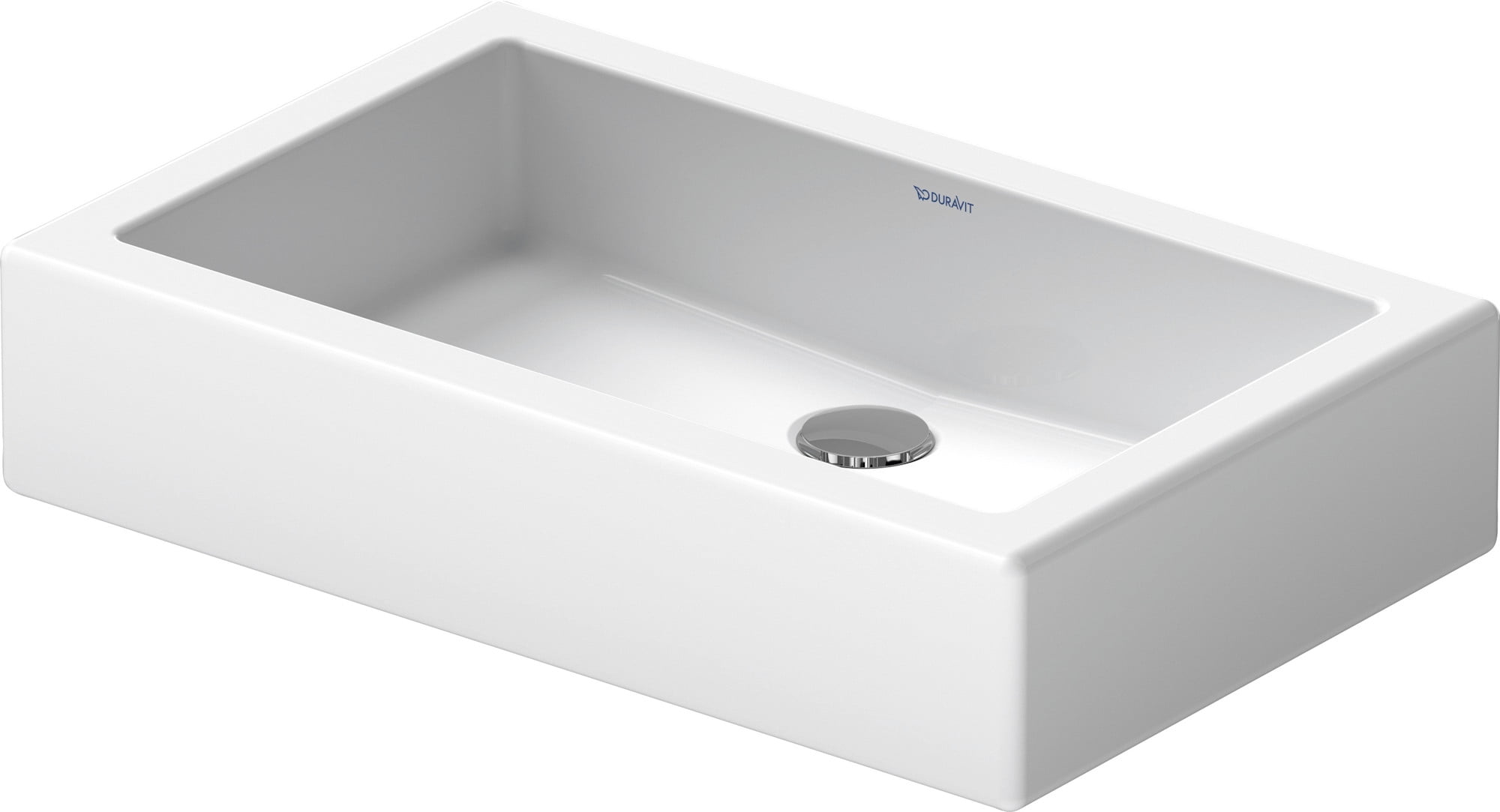 Duravit  Vero 23.5-inch White Wash Bowl without Back Panel 04556000001
