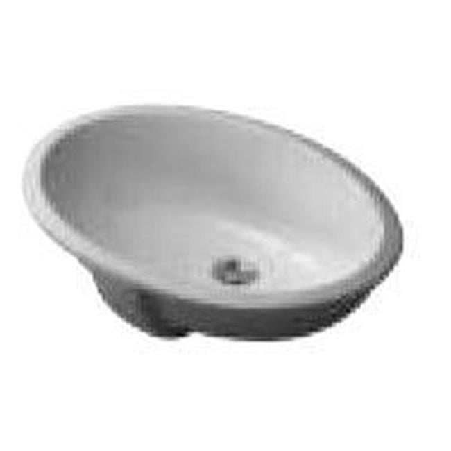Duravit 048146-0Hole Dune 18-1/8" Oval Ceramic Undermount Bathroom Sink ...