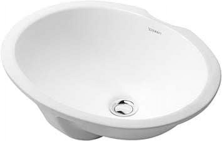 Duravit 048157-0Hole Dune 22-5/8" Oval Ceramic Undermount Bathroom Sink ...