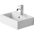 thumbnail image 1 of Duravit 070445-1Hole Vero 18" Ceramic Vanity Top - White with WonderGliss / Ground, 1 of 2