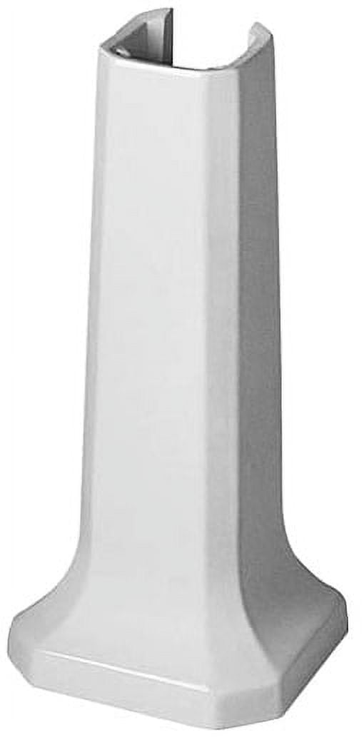 White Ceramic Rust Resistant Bathroom Sink Pedestal