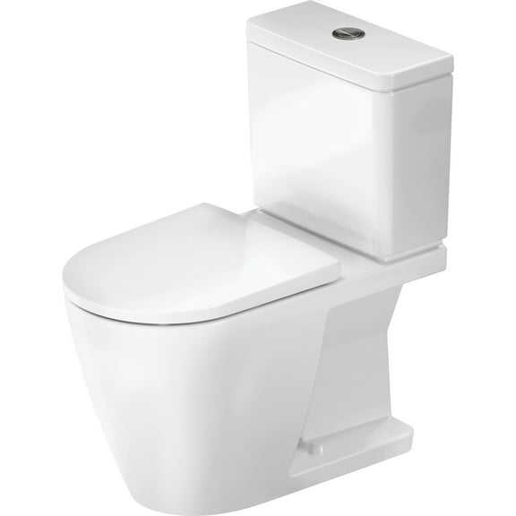 Duravit 200601-Dual D-Neo Elongated Toilet Bowl Only - White