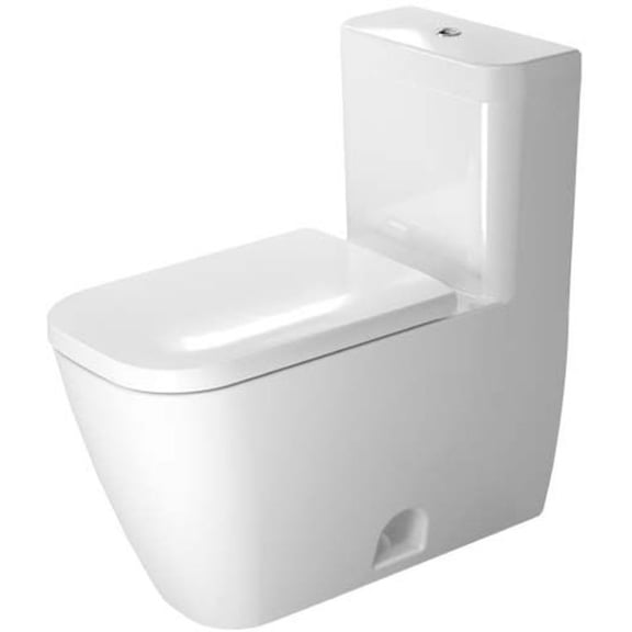 Duravit Happy D.2 One-Piece Toilet, Dual Flush Top Button White