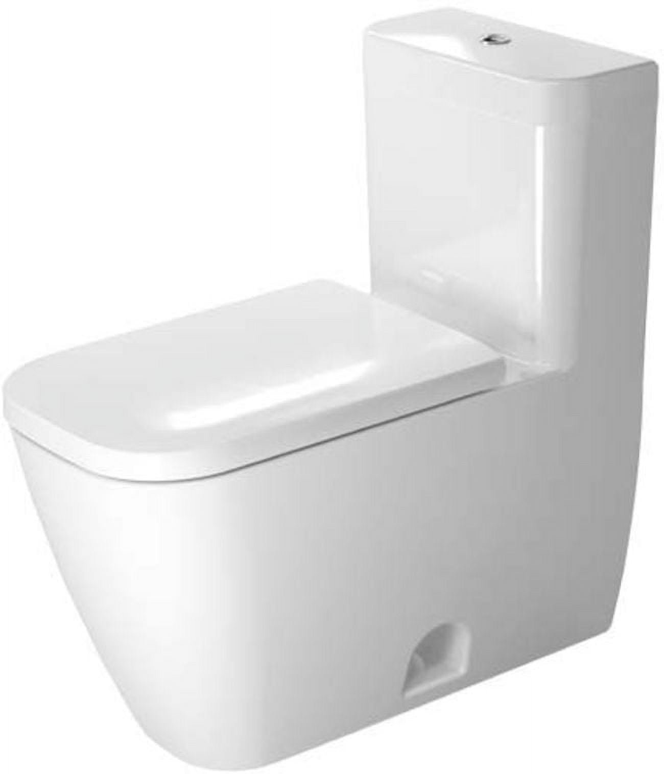 Happy D.2 Elongated One-Piece Dual Flush Toilet in White