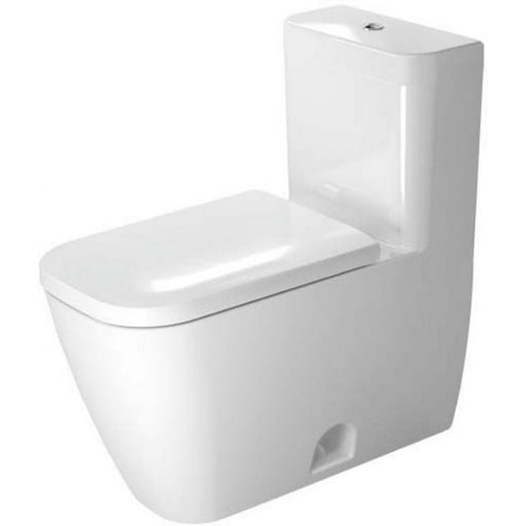 Duravit Happy D.2 One-Piece Toilet, Dual Flush Top Button White