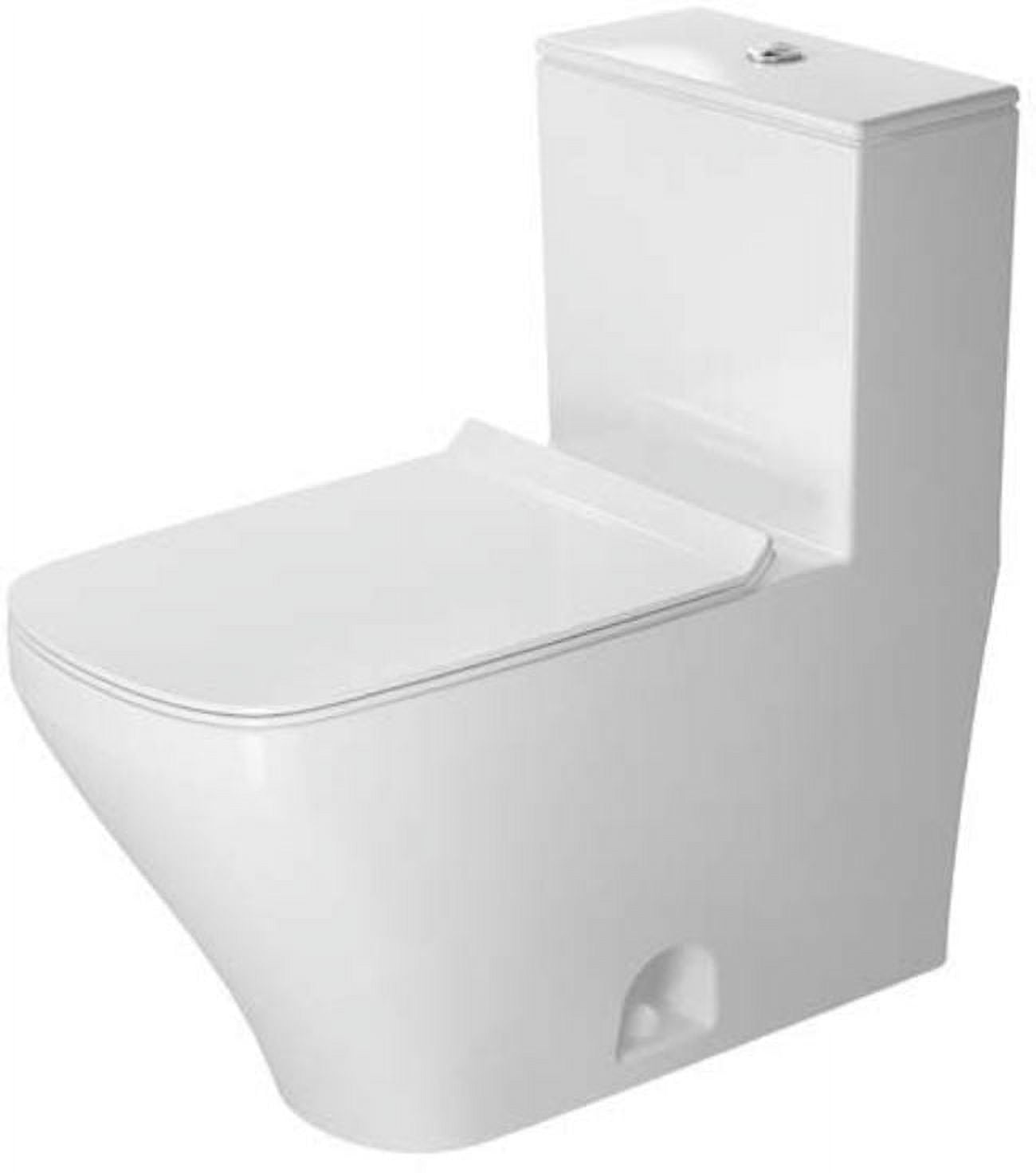 Durastyle White Elongated Dual Flush One-Piece Toilet