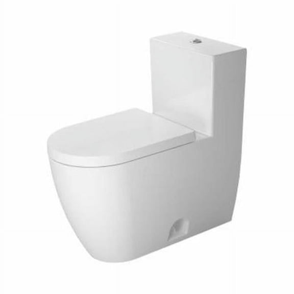 Duravit 2173012001 0.92 GPF Dual Flush Elongated Toilet, White