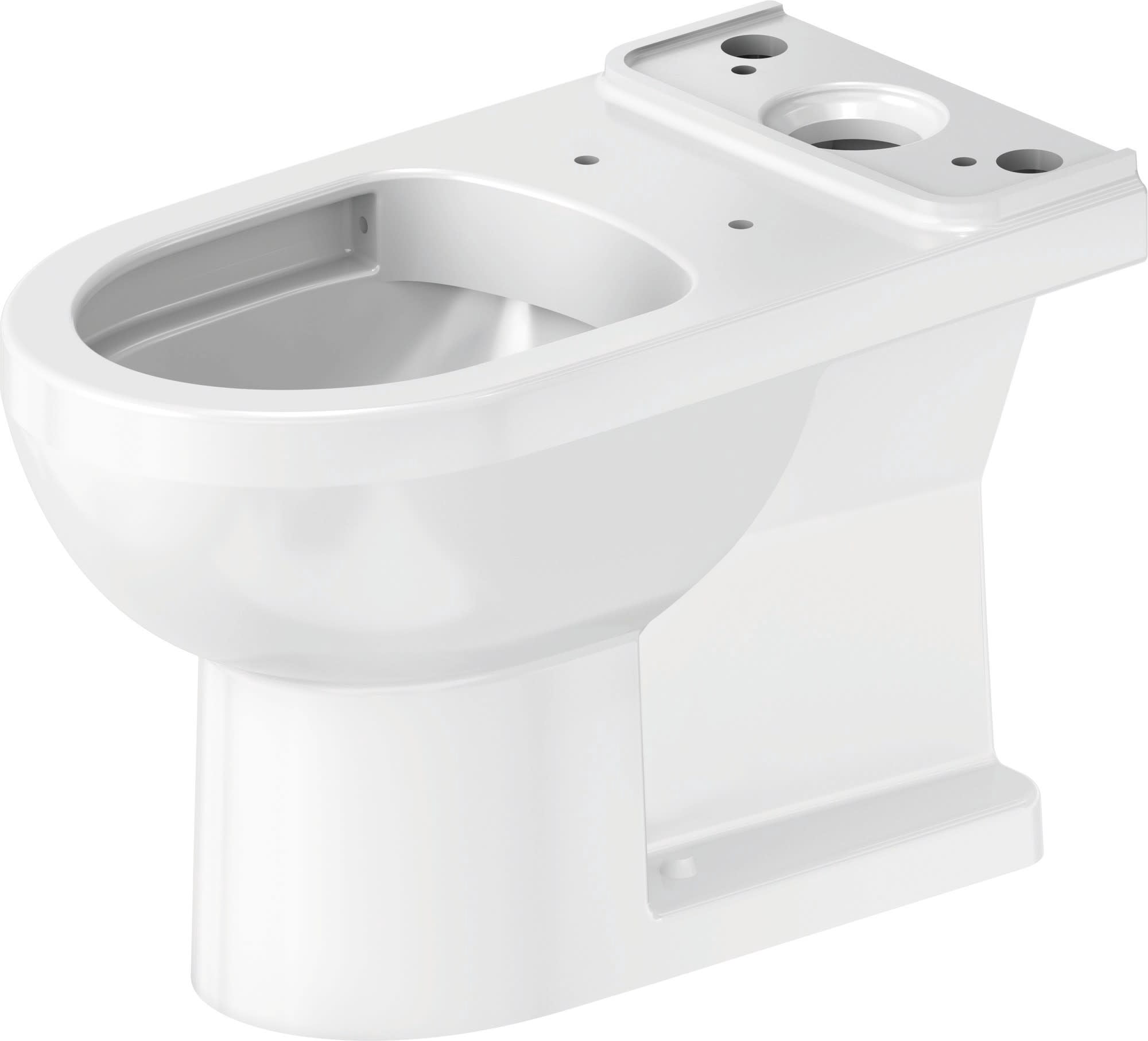 Duravit 2188012000 No. 1 Elongated Chair Height Toilet Bowl Only - White with HygieneGlaze