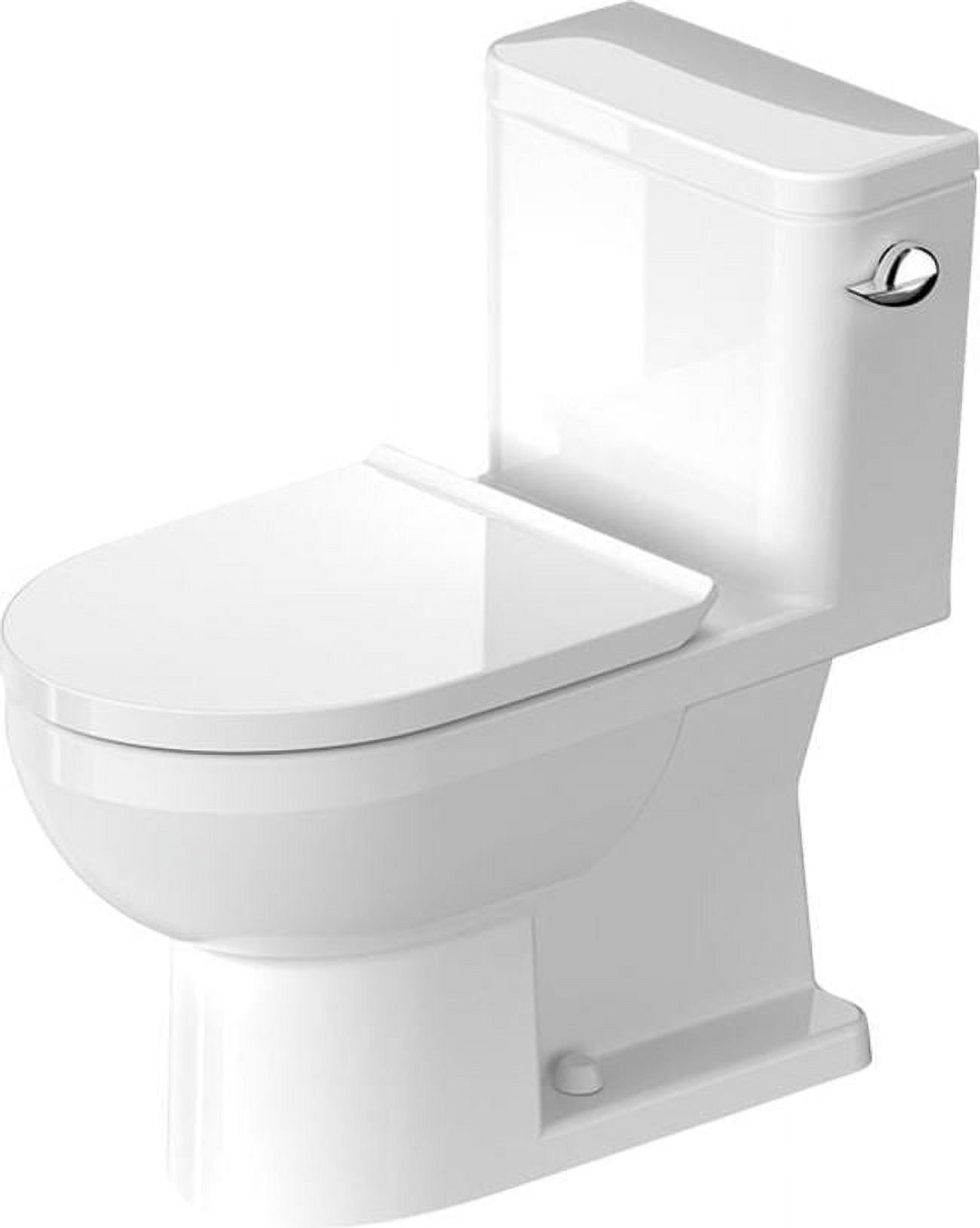 White Ceramic Elongated High Efficiency One-Piece Toilet