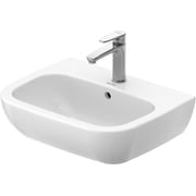Duravit 231055-1Hole D-Code 17" Ceramic Vanity Top - White / Glazed Underside