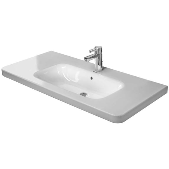 Duravit 2320100030 Durastyle 40" Ceramic Vanity Top - White / Glazed Underside