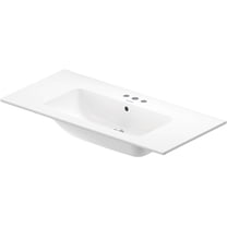Duravit 233610-3Hole Me By Starck 19-1/4" Rectangular Wall Mounted Bathroom Sink - White