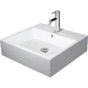 Duravit 2350500027 Vero 19-5/8" Rectangular Ceramic Wall Mounted Bathroom Sink - White