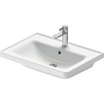 Duravit 236765-1Hole D-Neo 19" Ceramic Vanity Top - White