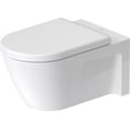 thumbnail image 1 of Duravit 253309-Dual Starck 2 0.8/1.6 Gpf Dual Flush Wall Mounted One Piece Elongated, 1 of 7