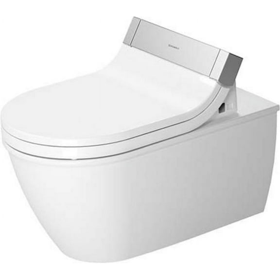Duravit 254459-Dual Darling New 0.8/1.6 Gpf Dual Flush Wall Mounted One Piece Elongated