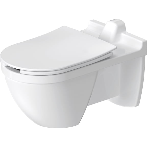 Duravit 256009 Starck 3 1.28 Gpf Wall Mounted One Piece Elongated Toilet - White