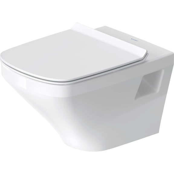Duravit 253809-Dual Durastyle 0.8/1.6 Gpf Dual Flush Wall Mounted One Piece Elongated