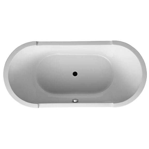 Duravit 700011000000090 Stark 74-13/16" Drop In Acrylic Soaking Tub - White