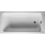 Duravit 700095000000090 D-Code Drop-In Acrylic Soaking Bathtub with One Backrest Slope