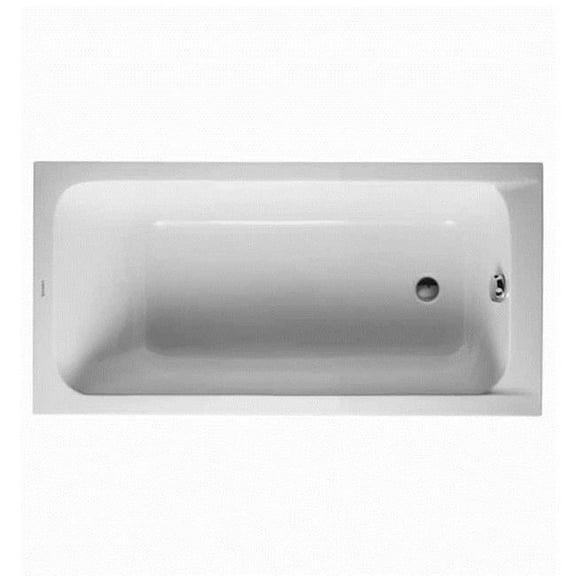 Duravit 700095000000092 60 x 30 in. Soaker Drop-In Bathtub with Reversible Drain, White