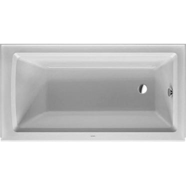 Duravit 700353000000090 60 x 32 in. Architec Soaker Alcove Bathtub with Right Drain, White