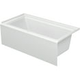 thumbnail image 1 of Duravit 700355-R-20Tall Architec 60" Three Wall Alcove Acrylic Soaking Tub - White, 1 of 2