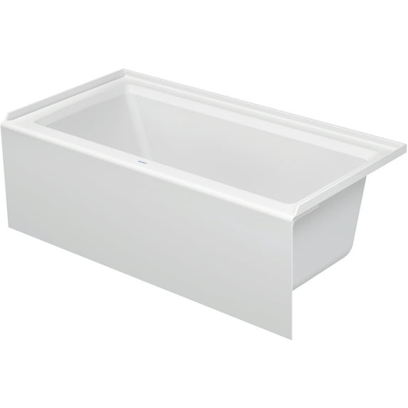 Duravit 700355-R-20Tall Architec 60" Three Wall Alcove Acrylic Soaking Tub - White