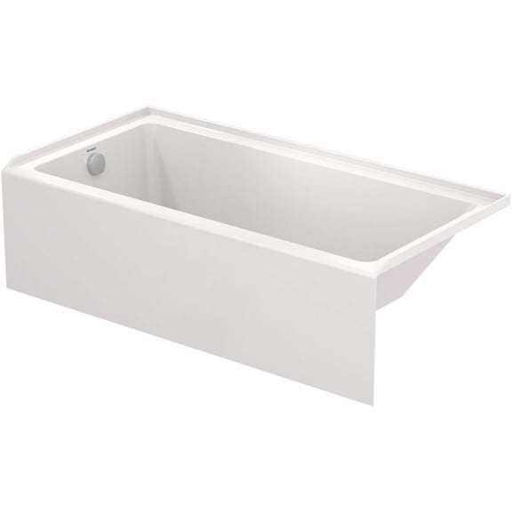 Duravit 700652-L Duravit No.1 60" Three Wall Alcove Acrylic Soaking Tub - White