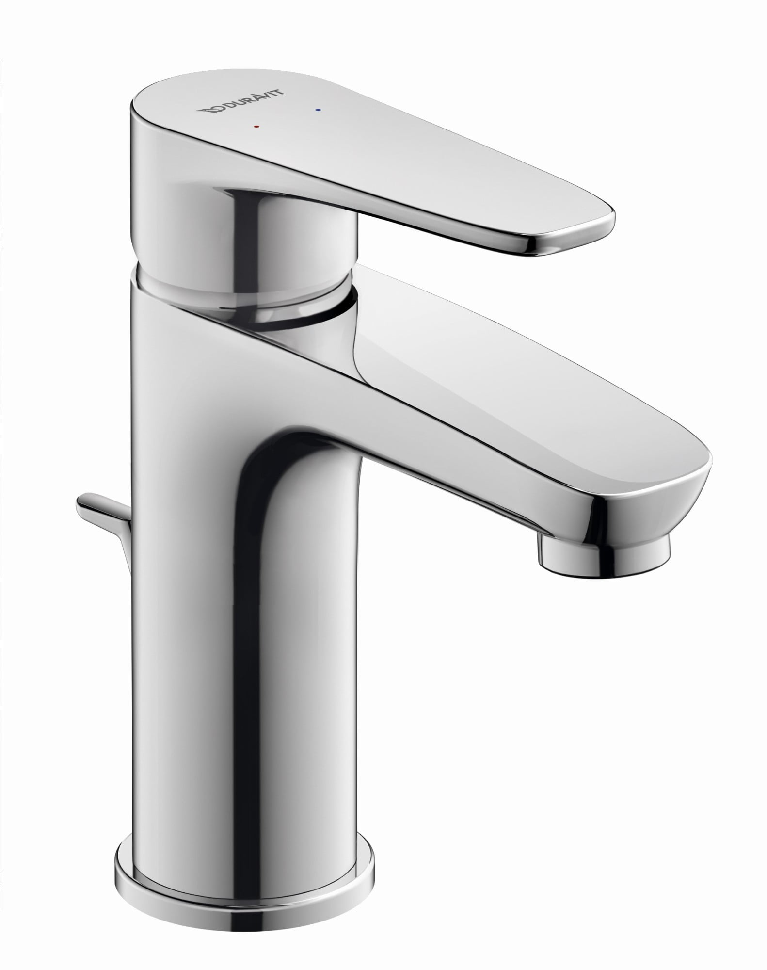 B.1 Series Chrome Single Hole Bathroom Faucet with Metal Drain