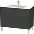 thumbnail image 1 of Duravit Br4403 Brioso 19" Single Wall Mounted Vanity Cabinet - Graphite Matte, 1 of 2