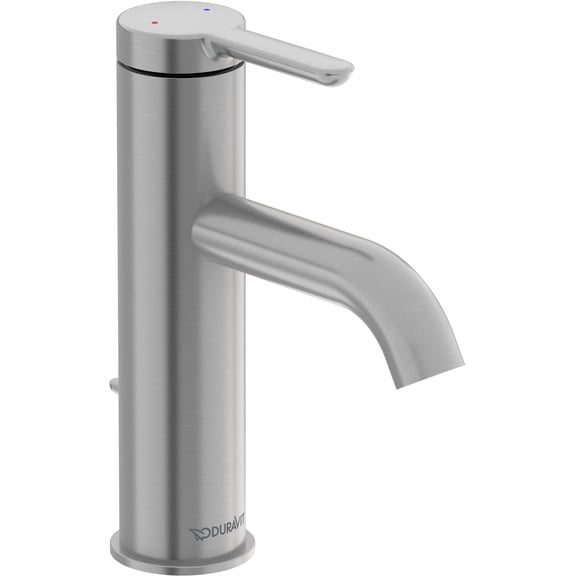 Duravit C11020001u C.1 1.2 GPM Single Hole Bathroom Faucet - Nickel