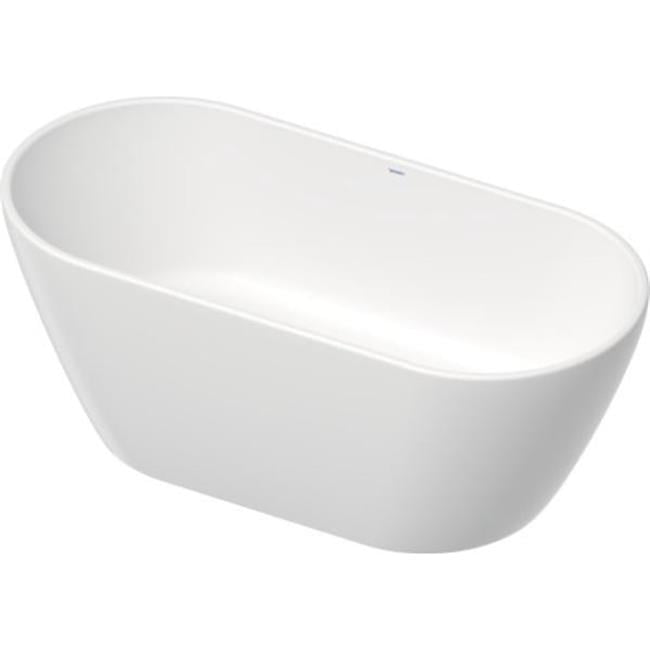 Duravit 63'' White Acrylic Freestanding Soaking Bathtub