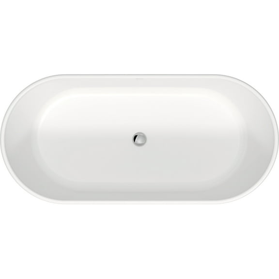 Duravit 700477-C-18Tall D-Neo 63" Free Standing Solid Surface Soaking Tub - White