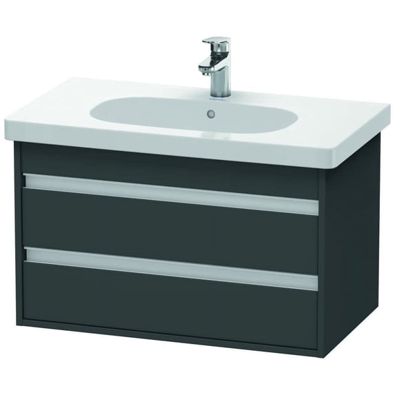 Duravit KT664704949 Ketho 18" Single Wall Mounted Vanity Cabinet - Graphite Matte