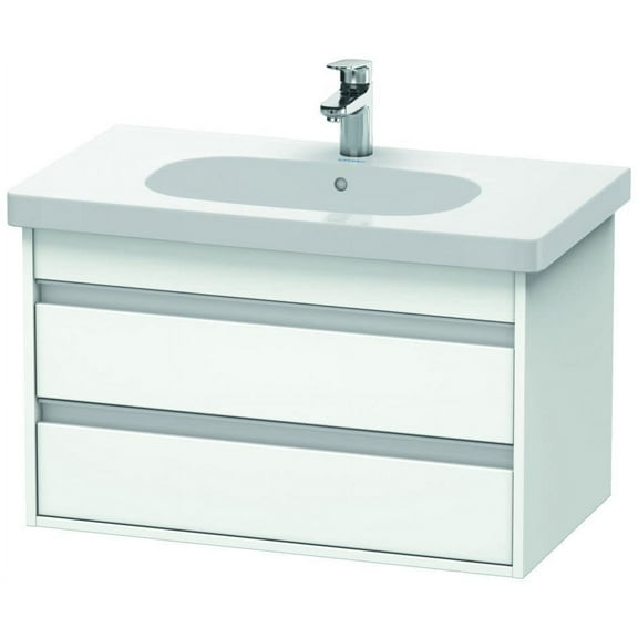 Duravit Kt6647 Ketho 32" Single Wall Mounted Wood Vanity Cabinet Only - White