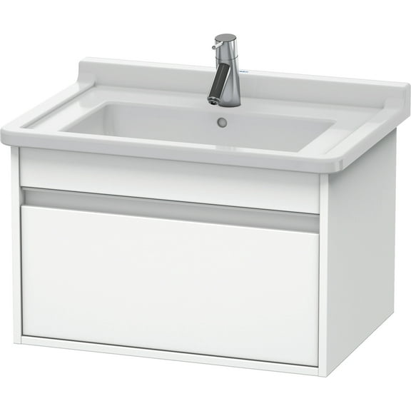 Duravit Kt6663 Ketho 18" Single Wall Mounted Vanity Cabinet - White
