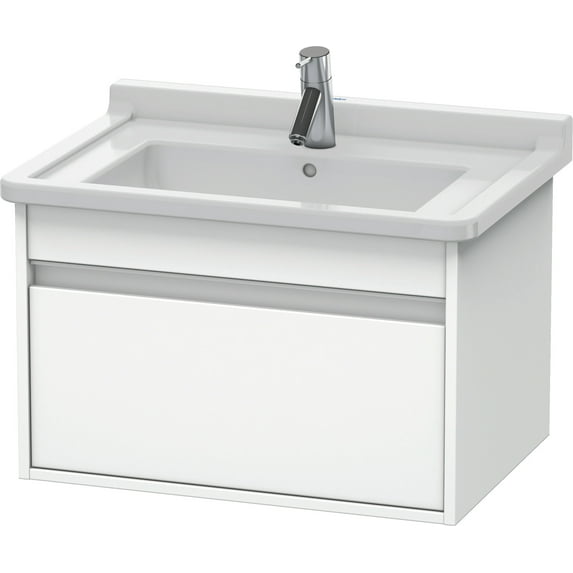 Duravit Kt6663 Ketho 18" Single Wall Mounted Vanity Cabinet - White