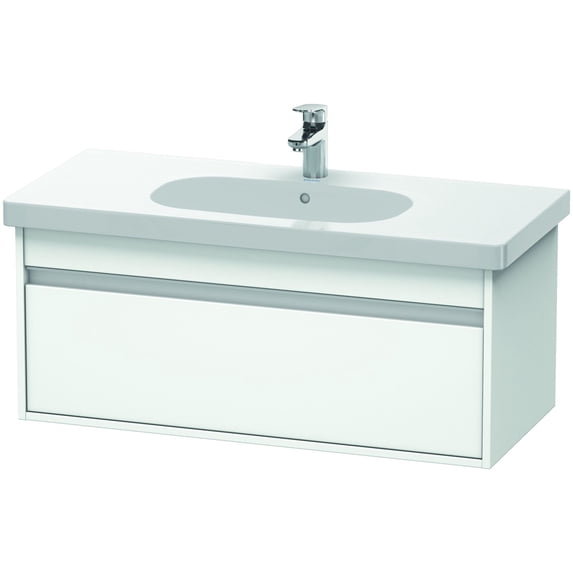 Duravit KT666801818 Ketho 39" Single Wall Mounted Wood Vanity Cabinet Only - White
