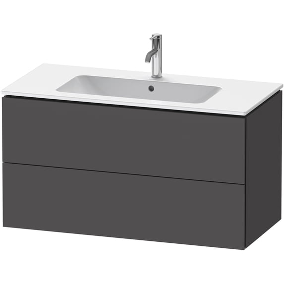 Duravit LC624204949 L-Cube 40" Single Wall Mounted Vanity Cabinet - Graphite Matte