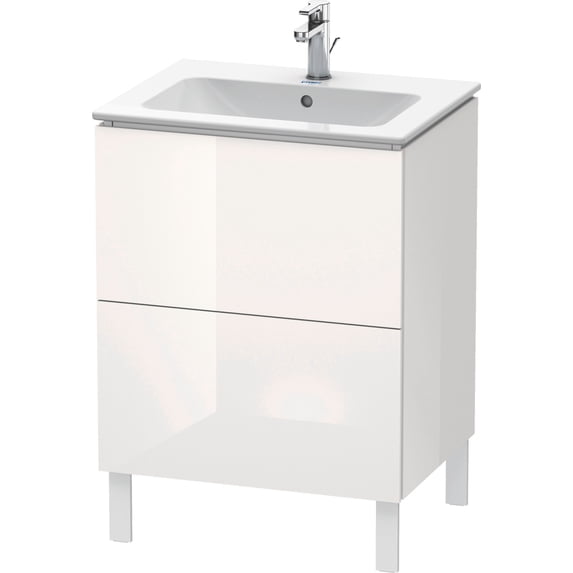Duravit LC662508585 L-Cube 24" Single Wall Mounted Vanity Cabinet - White