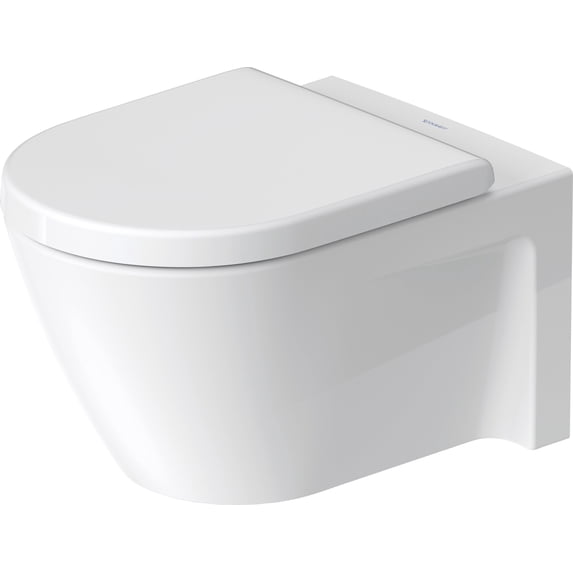 Duravit 253409-Dual Starck 2 0.8/1.6 Gpf Dual Flush Wall Mounted One Piece Elongated