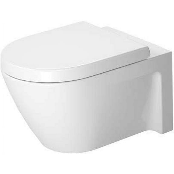 Duravit 253409-Dual Starck 2 0.8/1.6 Gpf Dual Flush Wall Mounted One Piece Elongated