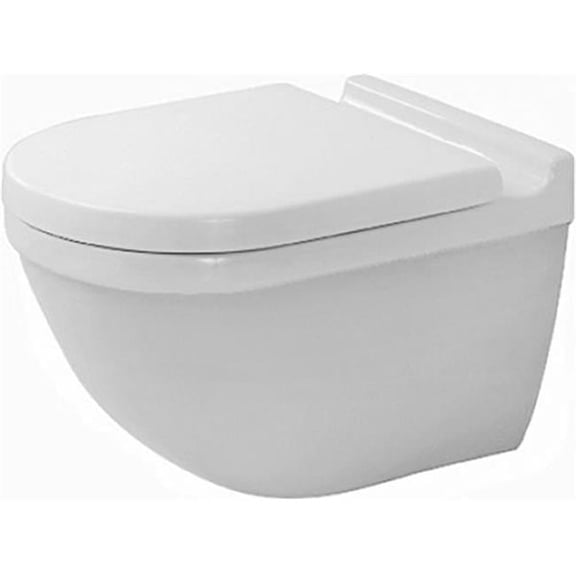 Duravit 2225090092 Starck 3 1.6 GPF Wall Mount Toilet, White