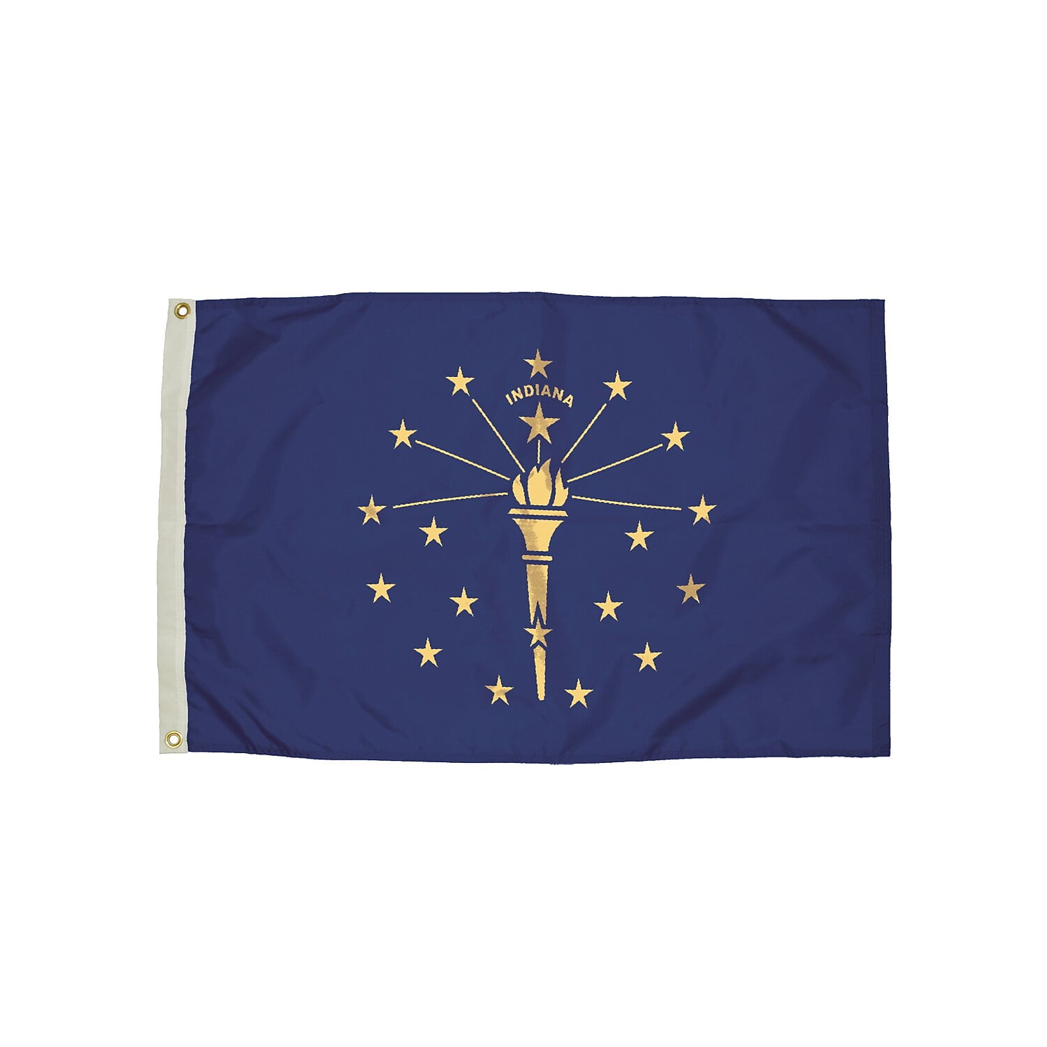 Indiana State Flag 3ft x 5ft Nylon with Brass Grommets
