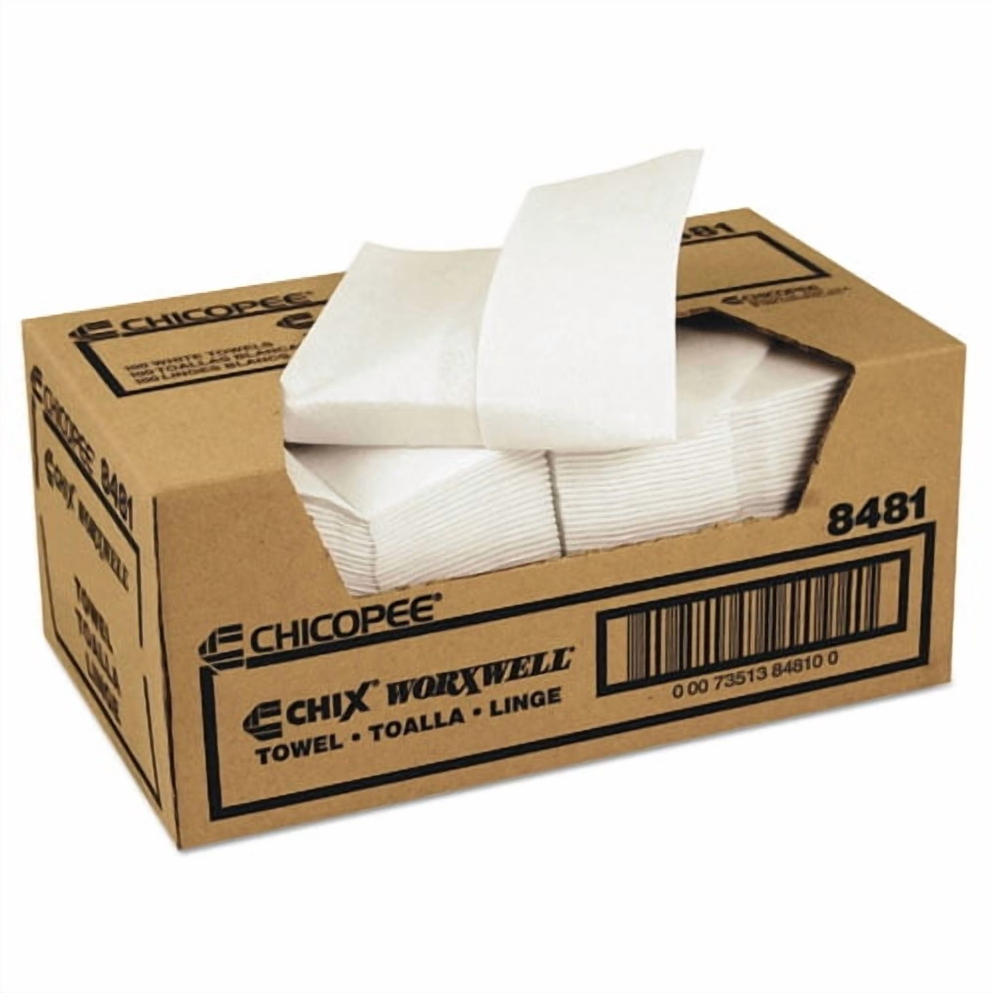 Durawipe Shop Towels, 13 X 15, Z Fold, White, 100/carton | Bundle of 2 Cartons