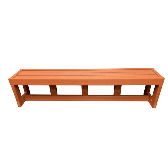 Durawood Aisle-Saver Bench for Tennis Courts, Locker Rooms, Parks, Marina, Commercial Use, and More (4' Bench)
