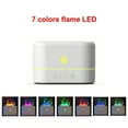 thumbnail image 1 of Durcord 2 in 1 Essential Oil Diffuser Humidifier with 7 Colors, Cool Mist Humidifiers for Home with Flame Effect, Auto Shut-off and Definite Time,150 sq.ft , White, 1 of 7